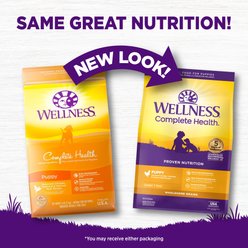 Wellness Complete Health Puppy Deboned Chicken, Oatmeal & Salmon Meal Recipe Dry Dog Food, 15-lb bag slide 2 of 7