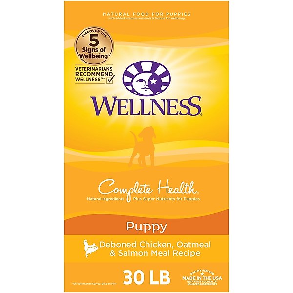 WELLNESS Complete Health Puppy Deboned Chicken, Oatmeal & Salmon Meal