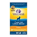 Wellness Large Breed Complete Health Puppy Deboned Chicken, Brown Rice & Salmon Meal Recipe Dry Dog Food, 30-lb bag