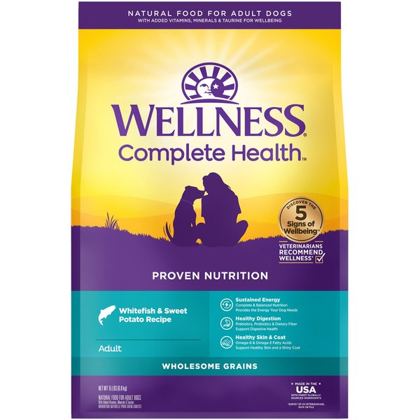 Wellness Grain-Free Complete Health Adult Whitefish & Menhaden Fish Meal Recipe Dry Dog Food