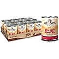 Wellness Ninety-Five Percent Beef Grain-Free Canned Dog Food Topper, 13.2-oz, case of 12