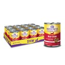 Wellness Beef Stew with Carrots & Potatoes Grain-Free Canned Dog Food, 12.5-oz, case of 12