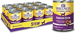 Wellness Chicken Stew with Peas & Carrots Grain-Free Natural Canned Dog Food, 12.5-oz, case of 12