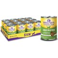 Wellness Lamb & Beef Stew with Brown Rice & Apples Canned Dog Food, 12.5-oz, case of 12