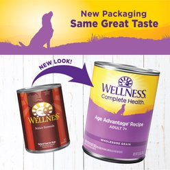 Wellness Complete Health Senior Formula Natural Canned Dog Food, 12.5-oz, case of 12 slide 2 of 7