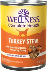 Wellness Turkey Stew with Barley & Carrots Canned Dog Food, 12.5-oz, case of 12 slide 2 of 8
