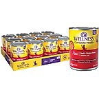 Wellness Complete Health Adult Beef & Chicken Formula Grain-Free Canned Cat Food, 12.5-oz, case of 12