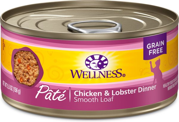 Wellness Complete Health Chicken & Lobster Formula Canned Cat Food, 5.5-oz, case of 24 slide 1 of 8