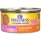 Wellness Complete Health Kitten Chicken Entrée Recipe Canned Wet Cat Food, 3-oz, case of 24