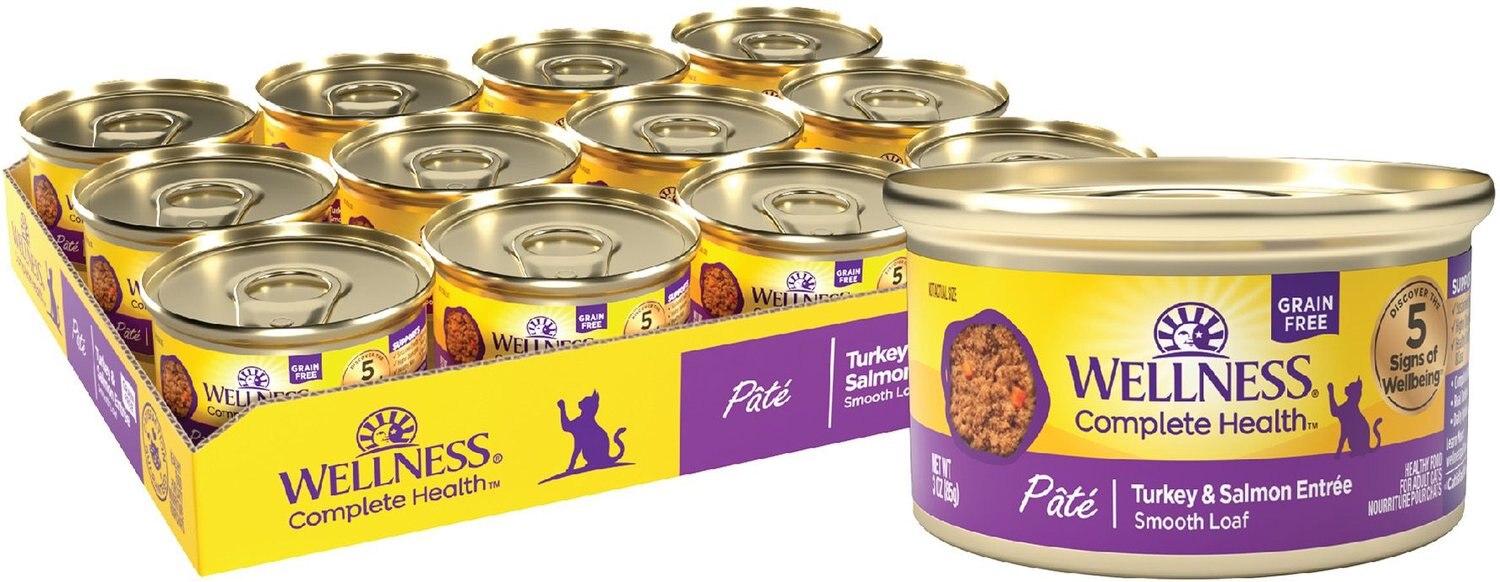 WELLNESS Complete Health Turkey & Salmon Formula GrainFree Canned Cat