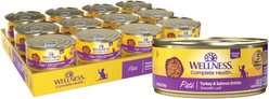 Wellness Complete Health Turkey & Salmon Formula Grain-Free Canned Cat Food, 5.5-oz, case of 24