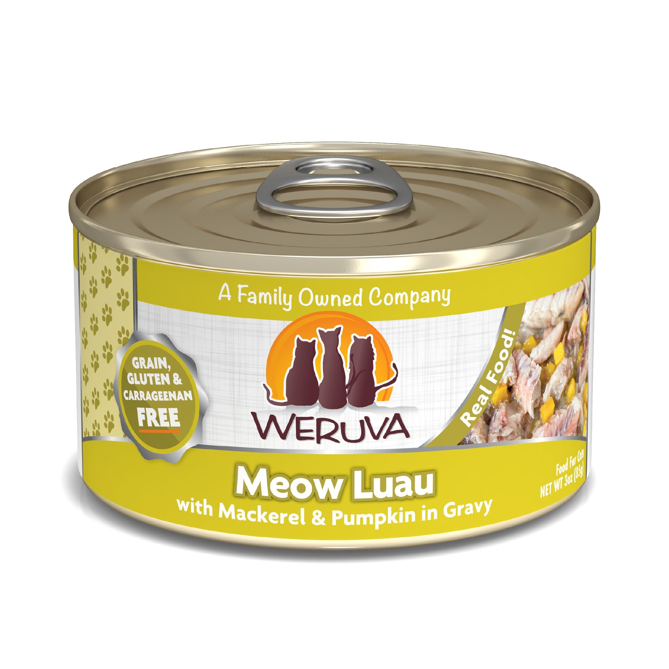 WERUVA Meow Luau with Mackerel Pumpkin Grain Free Canned Cat