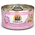 Weruva Amazon Livin' with Chicken Breast & Chicken Liver in Gravy Cat Food, 3-oz, case of 24