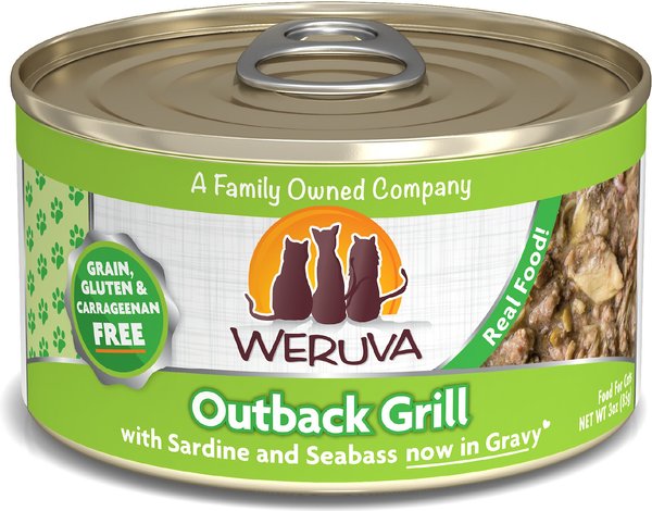 Weruva Outback Grill with Trevally & Barramundi Grain-Free Canned Cat Food, 3-oz, case of 24 slide 1 of 9