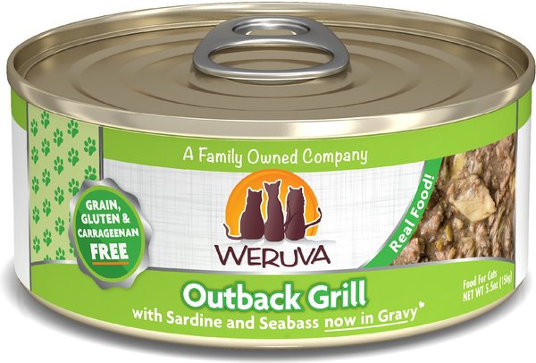 Weruva Outback Grill with Trevally & Barramundi Grain-Free Canned Cat Food, 5.5-oz, case of 24 slide 1 of 9