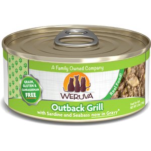 Weruva Outback Grill with Trevally & Barramundi Grain-Free Canned Cat Food, 5.5-oz, case of 24
