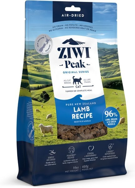 Ziwi Peak Air-Dried Lamb Recipe Cat Food, 14-oz bag slide 1 of 8