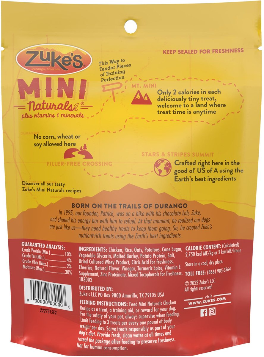 Zuke's mini naturals healthy moist training treats sale