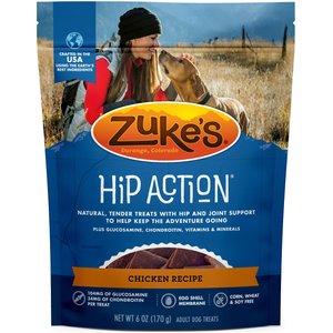 Zuke's Natural Hip & Joint Action Chicken Recipe Dog Treats, 6-oz bag