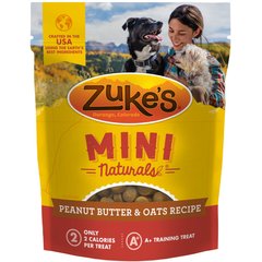 Zuke's Mini Naturals Peanut Butter & Oats Recipe Training Dog Treats, 1-lb bag
