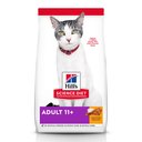 Hill's Science Diet Senior Adult 11+ Chicken Recipe Dry Cat Food, 15.5-lb bag