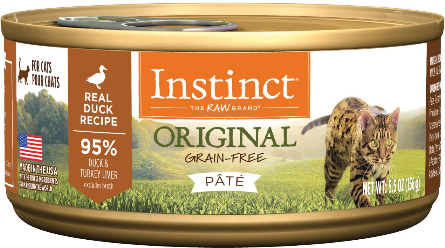 Instinct Limited Ingredient Diet Grain-Free Pate Real Duck Recipe Natural Wet Canned Cat Food