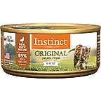 Instinct Original Grain-Free Pate Real Duck Recipe Wet Canned Cat Food, 5.5-oz, case of 12