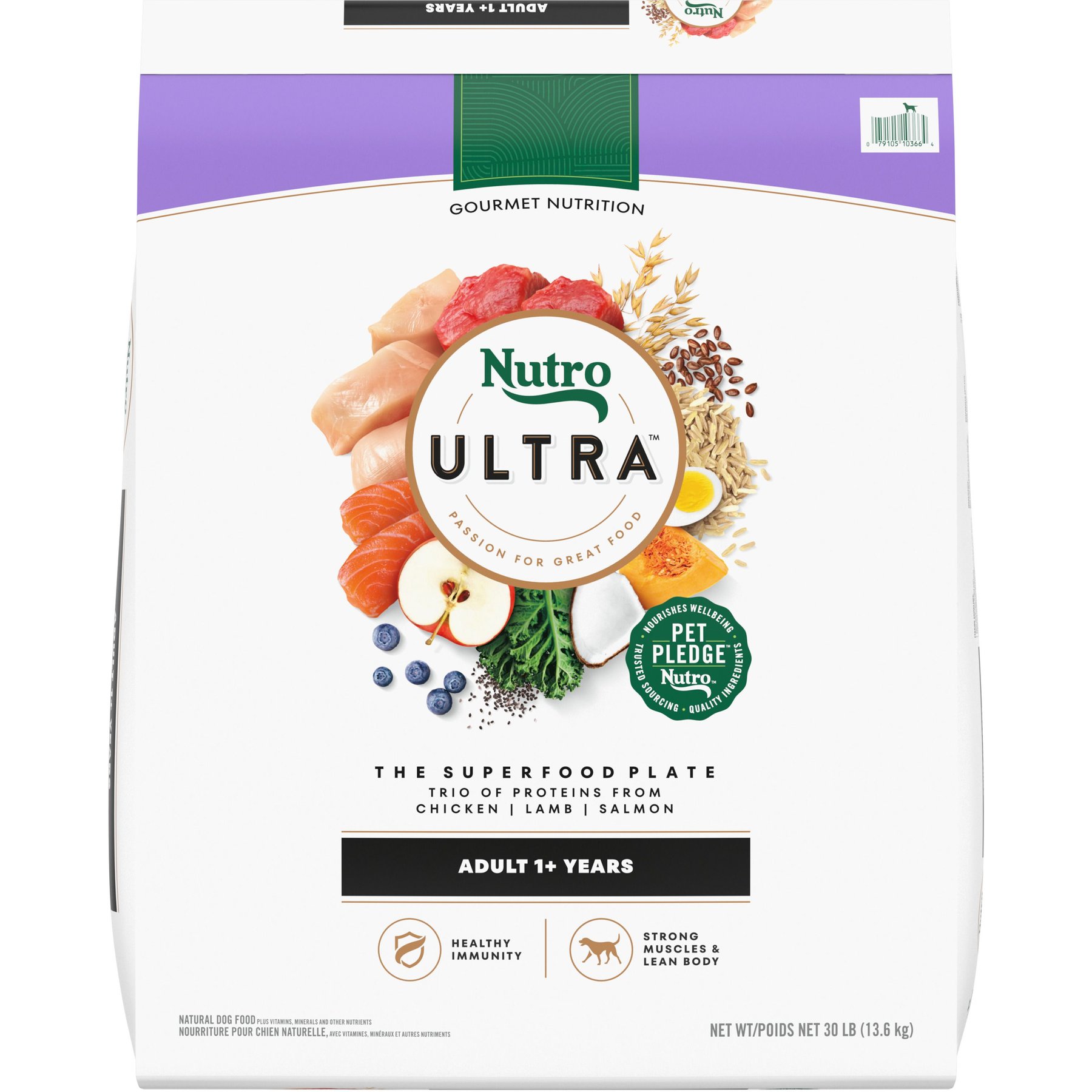 NUTRO Ultra High Protein Adult Dry Dog Food 30 lb bag Chewy