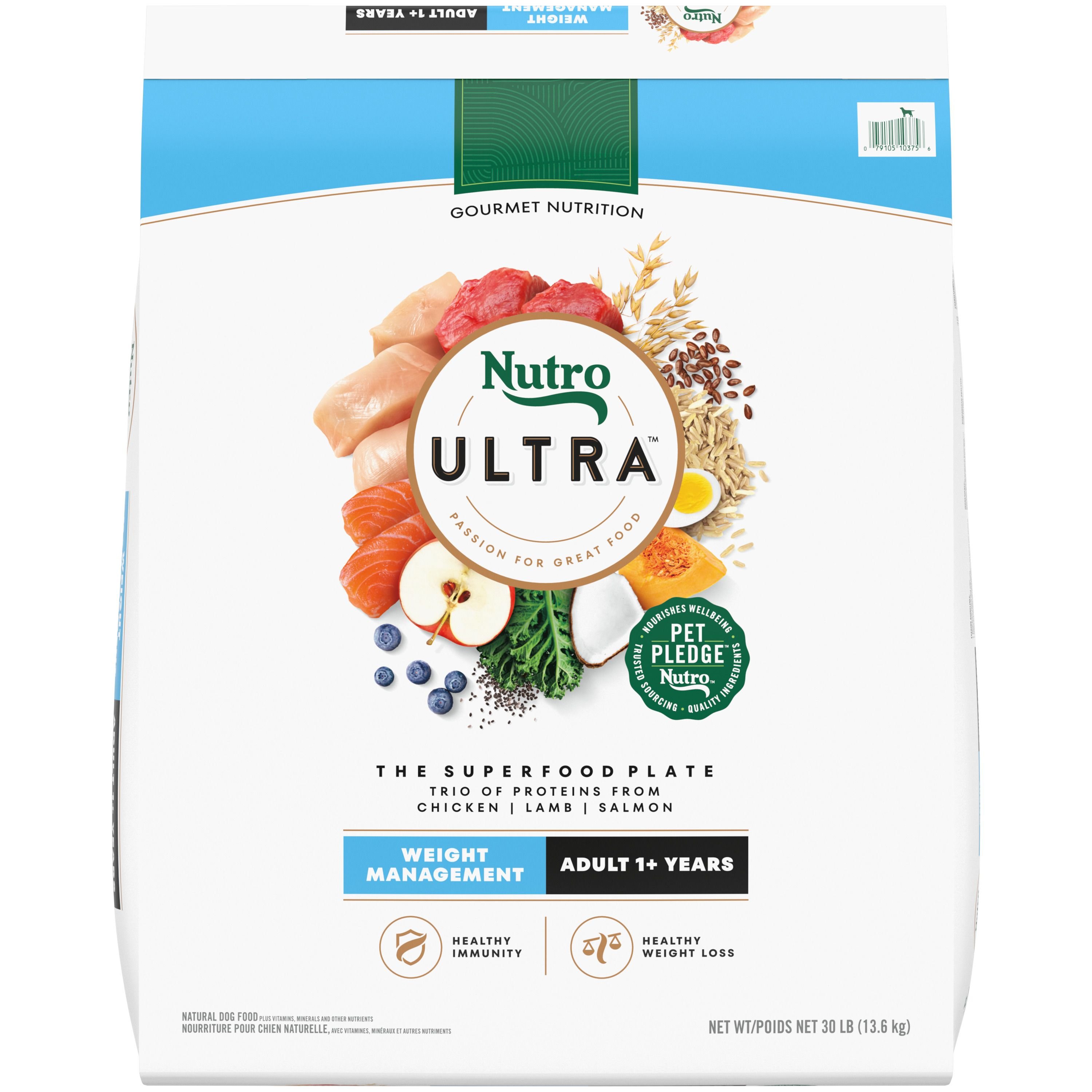 NUTRO Ultra Adult Weight Management Chicken, Lamb & Salmon Recipe Dry