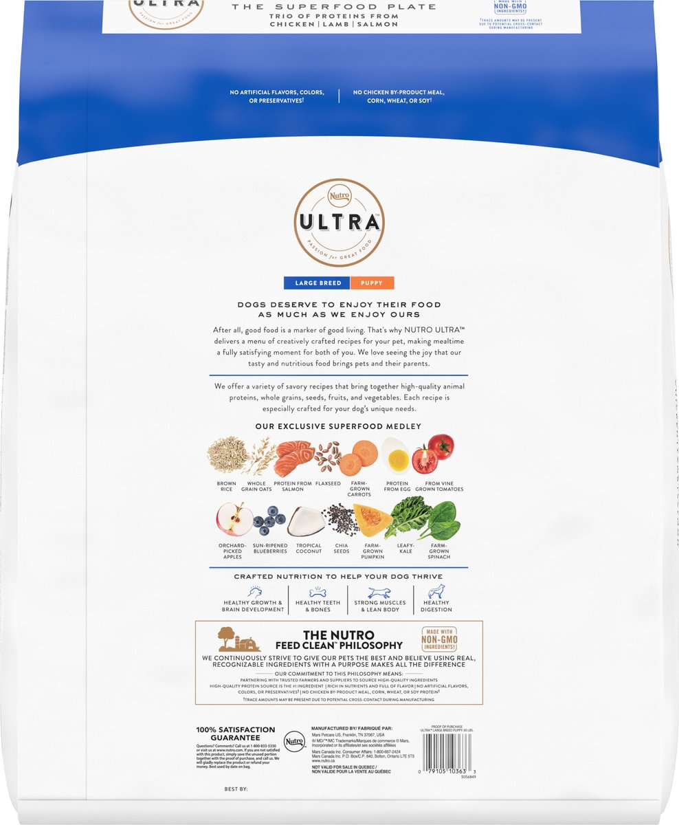 Nutro ultra feeding outlet guidelines