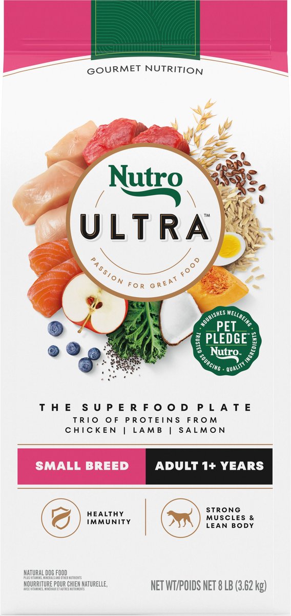Nutro Ultra Small Breed Formula Biscuits Superfood Blend Dog Treats