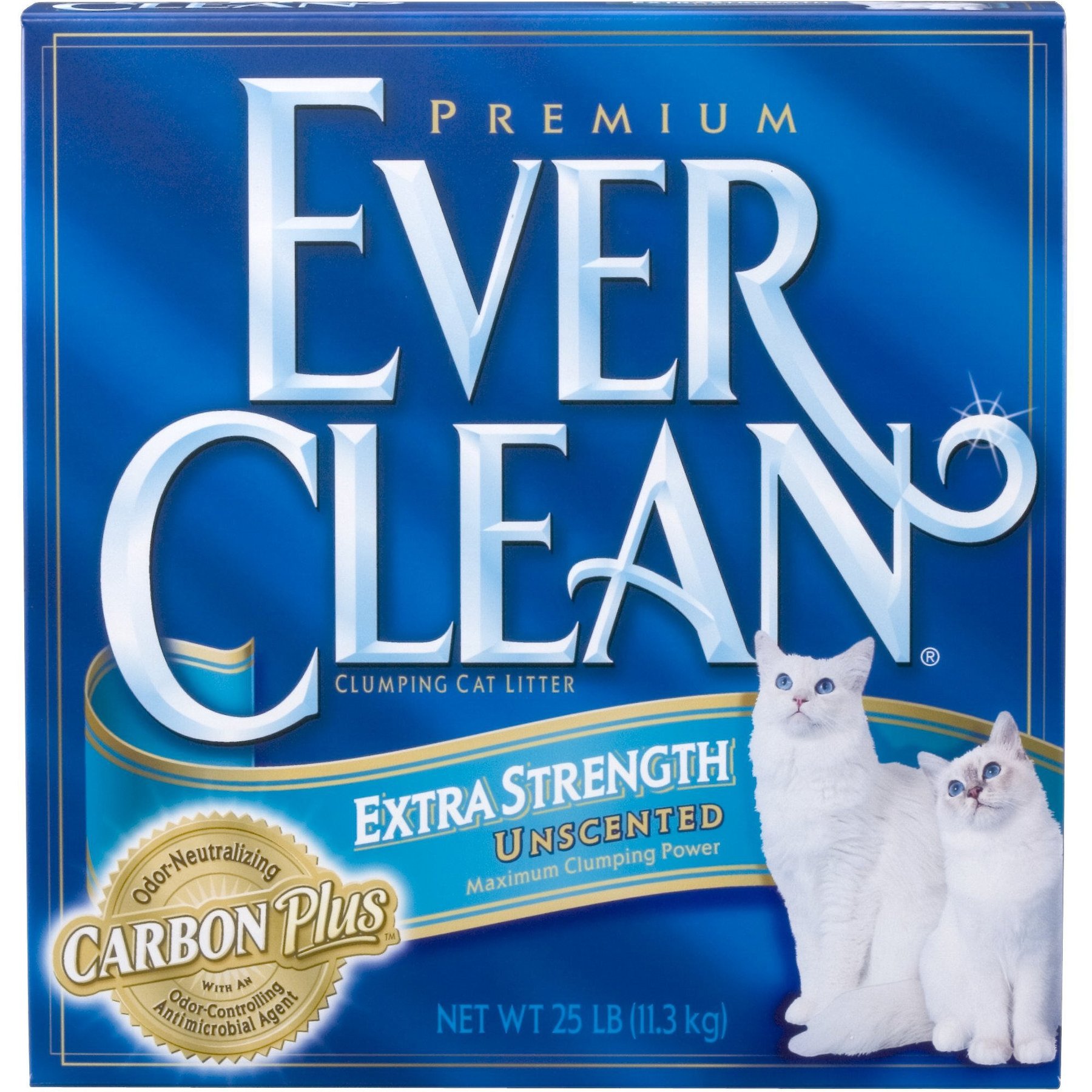 Ever clean extra strength unscented premium clumping clay cat litter hotsell