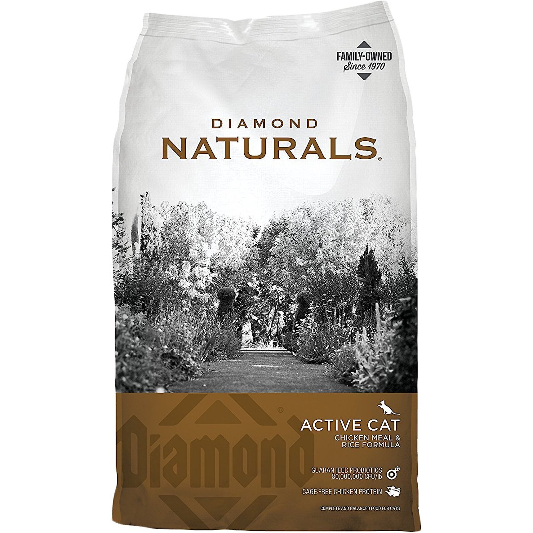 DIAMOND Naturals Active Chicken Meal Rice Formula Dry Cat Food 32 lb bag Chewy