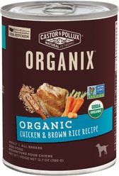 Castor & Pollux Organix Organic Chicken & Brown Rice Recipe Adult Canned Dog Food, 12.7-oz, case of 12