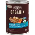 Castor & Pollux Organix Organic Chicken & Brown Rice Recipe Adult Canned Dog Food, 12.7-oz, case of 12