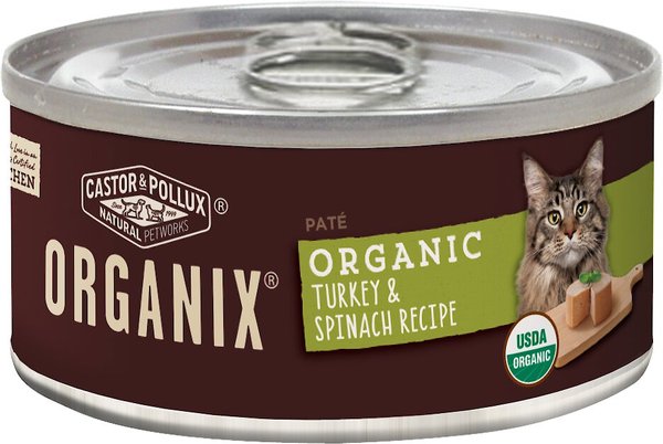 CASTOR POLLUX Organix Organic Turkey Spinach Recipe All Life