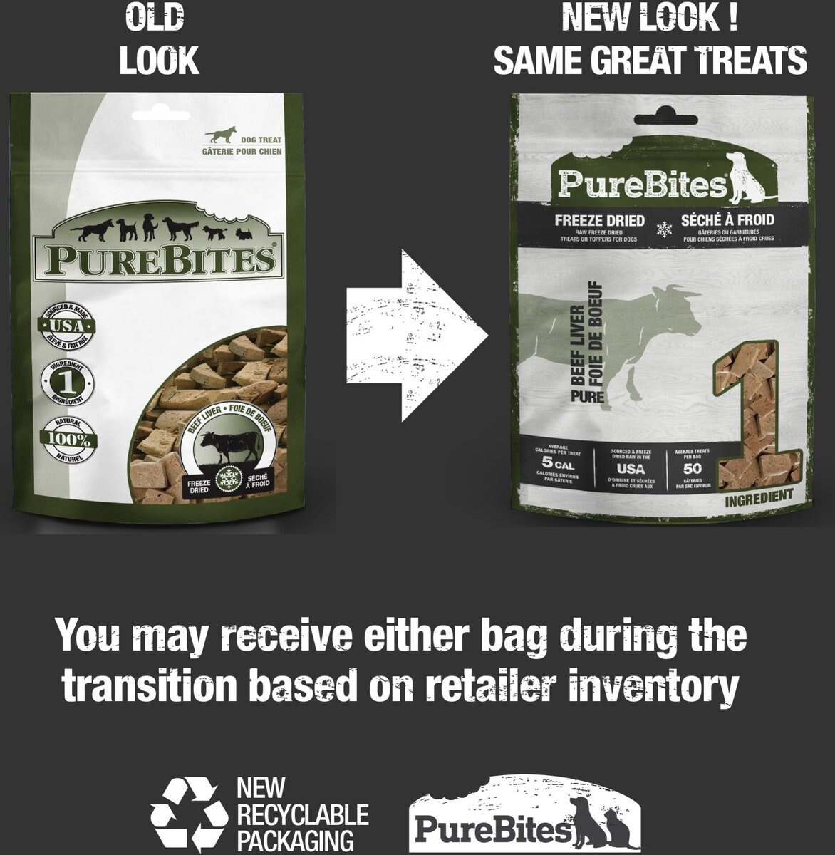 PUREBITES Beef Liver FreezeDried Raw Dog Treats, 4.2oz bag