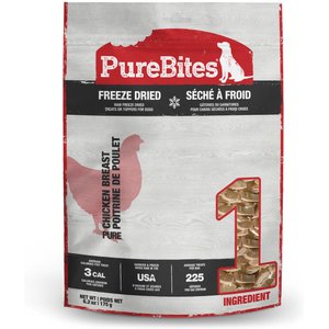PureBites Chicken Breast Freeze-Dried Raw Dog Treats, 6.2-oz bag