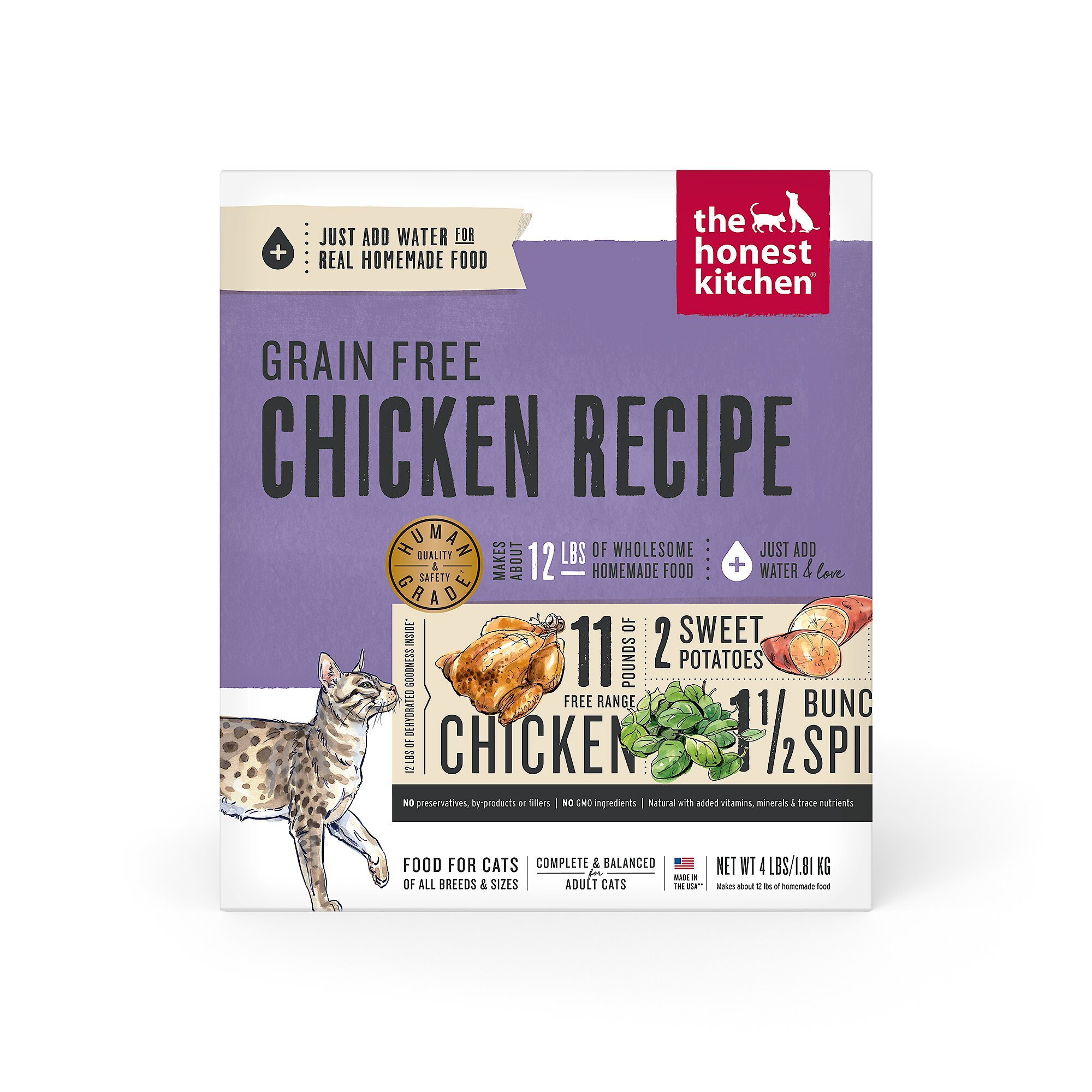 THE HONEST KITCHEN Grain Free Chicken Recipe Dehydrated Cat Food