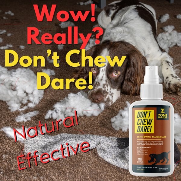 Zone Protects Don't Chew Dare! Indoor Dog Chewing Prevention Spray