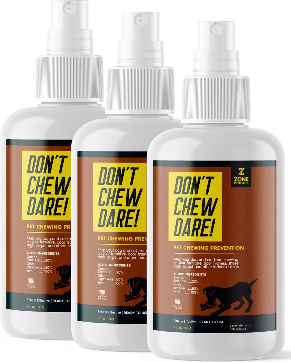 ZONE PROTECTS Bad Dog Don't Chew Dare Deterrent Mist Spray, 4oz bottle
