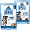 Bundle: Baby BLUE Soft Biscuits Natural Puppy Dog Treats, Chicken & Carrots + Training Treats Natural P...