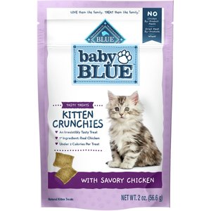 Blue Buffalo Baby Blue Savory Chicken Kitten Treats, 2-oz bag, bundle of 4