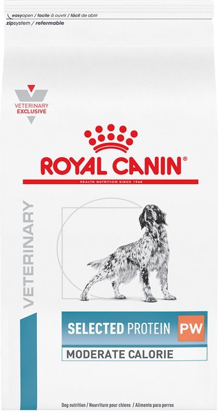 Royal Canin Veterinary Diet Adult Selected Protein PW Moderate Calorie Dry Dog Food, 7.7-lb bag slide 1 of 11