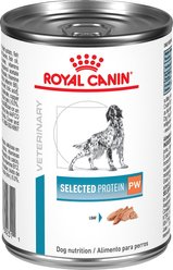 Royal Canin Veterinary Diet Adult Selected Protein PW Loaf Canned Dog Food, 13.5-oz, case of 24
