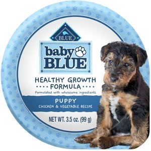 Blue Buffalo Baby Blue Healthy Growth Formula Natural Chicken & Vegetable Recipe Puppy Wet Food, 3.5-oz cups, case of 12