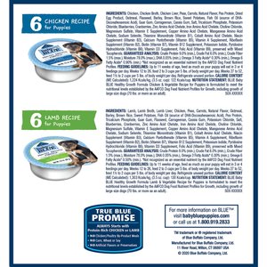 Blue Buffalo Baby Blue Natural Chicken, Lamb & Vegetable Recipe Variety Pack Puppy Wet Food, 3.5-oz cans, case of 12