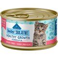 Blue Buffalo Baby Blue Healthy Growth Formula Grain-Free High Protein Salmon Recipe Kitten Wet Food, 3-oz cans, case of 24