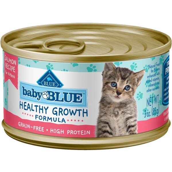 BLUE BUFFALO Baby Blue Healthy Growth Formula Natural Chicken Recipe Kitten Wet Food, 3oz can