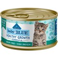 Blue Buffalo Baby Blue Healthy Growth Formula Grain-Free High Protein Chicken Recipe Kitten Wet Food, 3-oz cans, case of 24